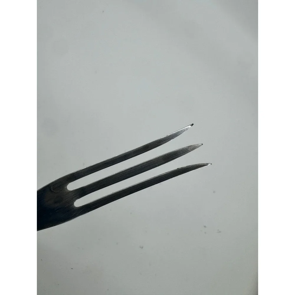 Cutco 1726 Turning‎ Fork 3 Prong Brown/Orange Swirl Marbling Handle
